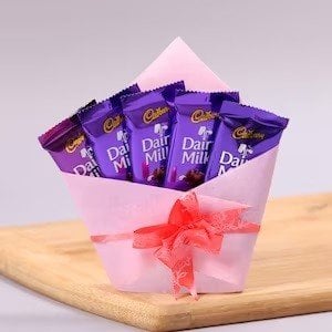 5 Dairy Milk Chocolates (13gm each)  (Addons)