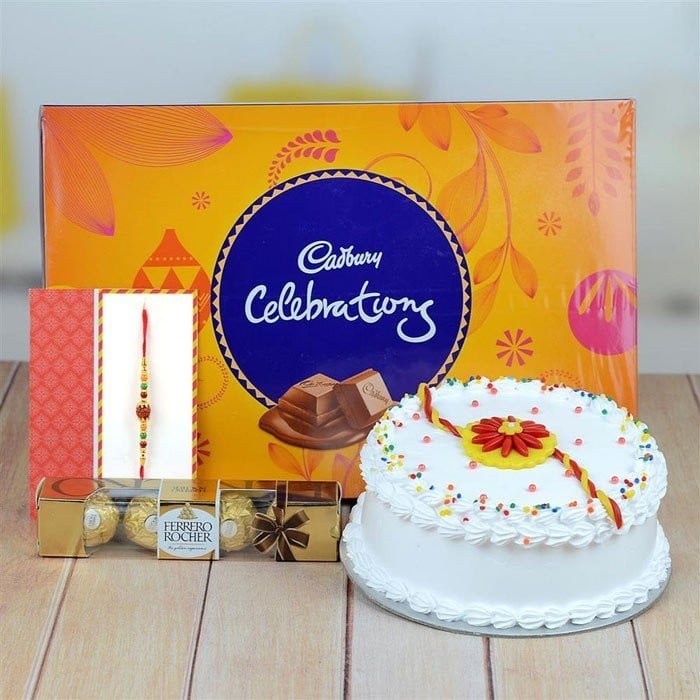 Rakhi Cake And Chocolate Special Combo