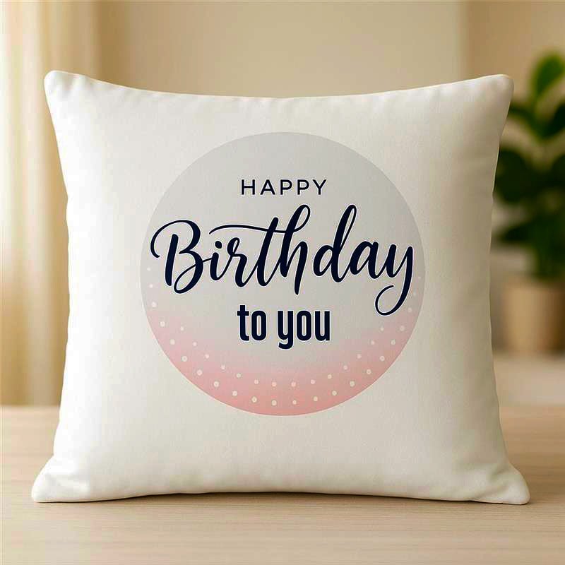 Happy Birthday Personalised  Cushion