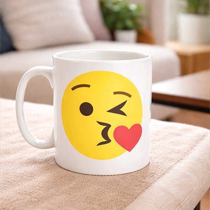 Kiss Emoji Mug
