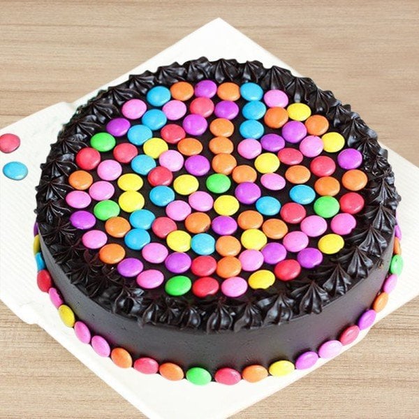 Gems Chocolate Cake