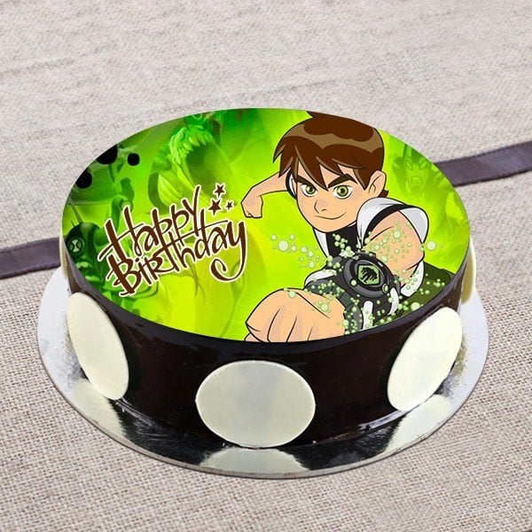 Chocolate Photo Ben 10 Cake