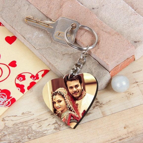 Heart Photo Keyring