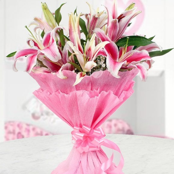 Pretty Pink Lilies