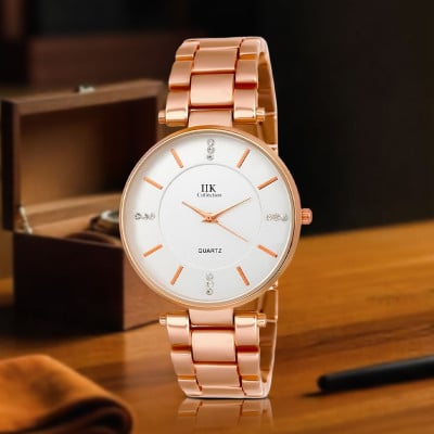 Dial Metal Chain Analog Watch for Women