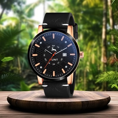 Men's Sleek leather Strap Analog Watch 