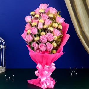 Ferrero Rocher N Roses Bouquet