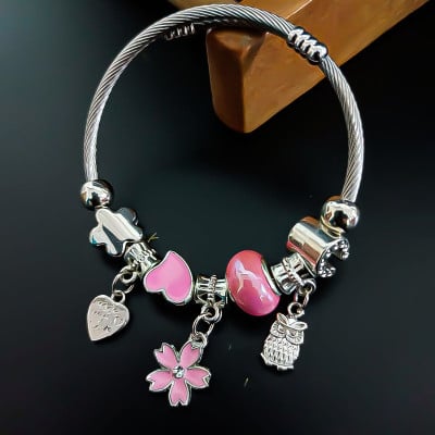 Pink Stone bracelet for women and girls