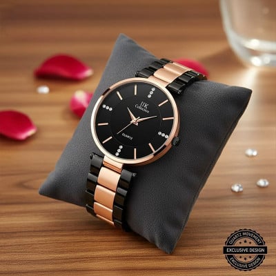 Black Dial Analog Watch for Women