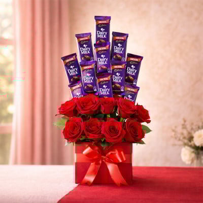 Bouquet of Love and Chocolates