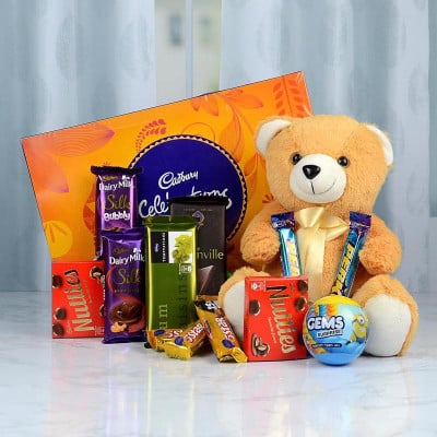 Celebratory Choco & Teddy Hamper