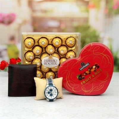 Timex Watch with Chocolate Hamper