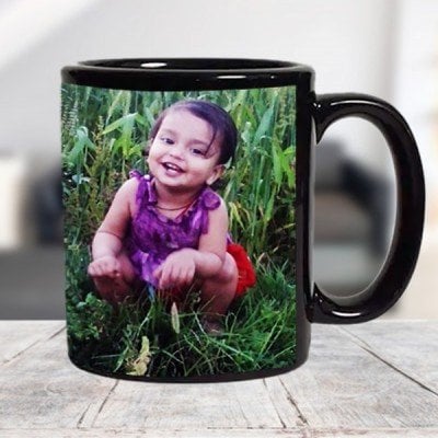 Black Ceramic Mug For My Baby