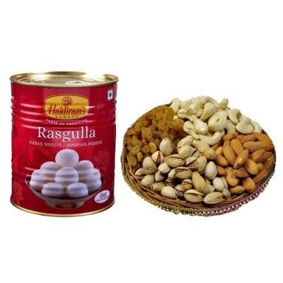 Assorted Gift and  Rasgulla