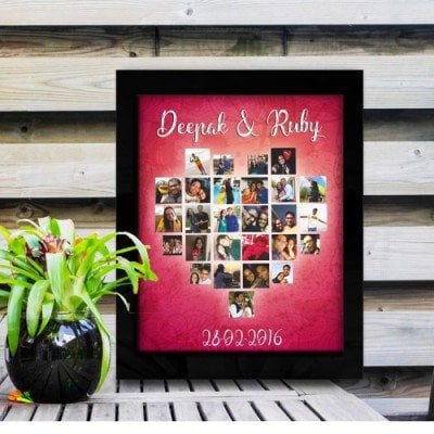 Heart Full Collage Photo Frame