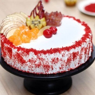 Red Velvet Fruit Cake