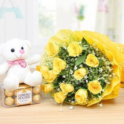 Yellow Roses Hamper