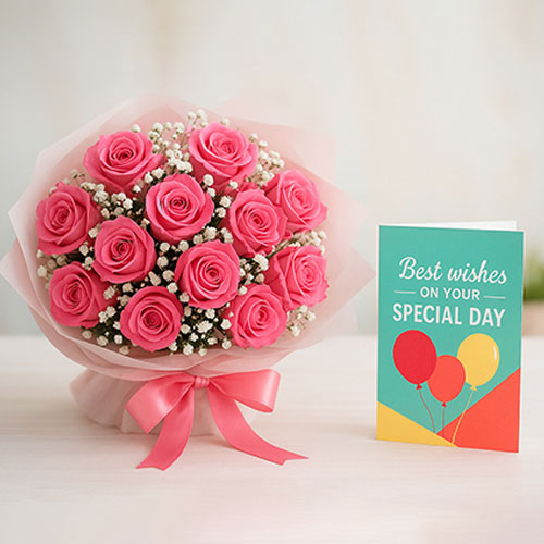 Flowers and Card