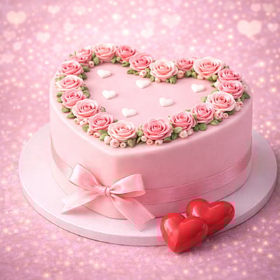Heart Shape Cakes for Valentine’s Day – Romantic Designer Cakes with Same Day Delivery
